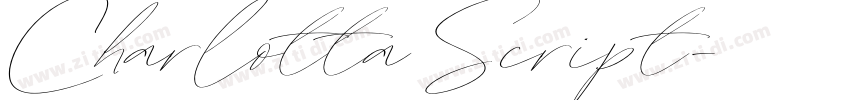 Charlotta Script字体转换